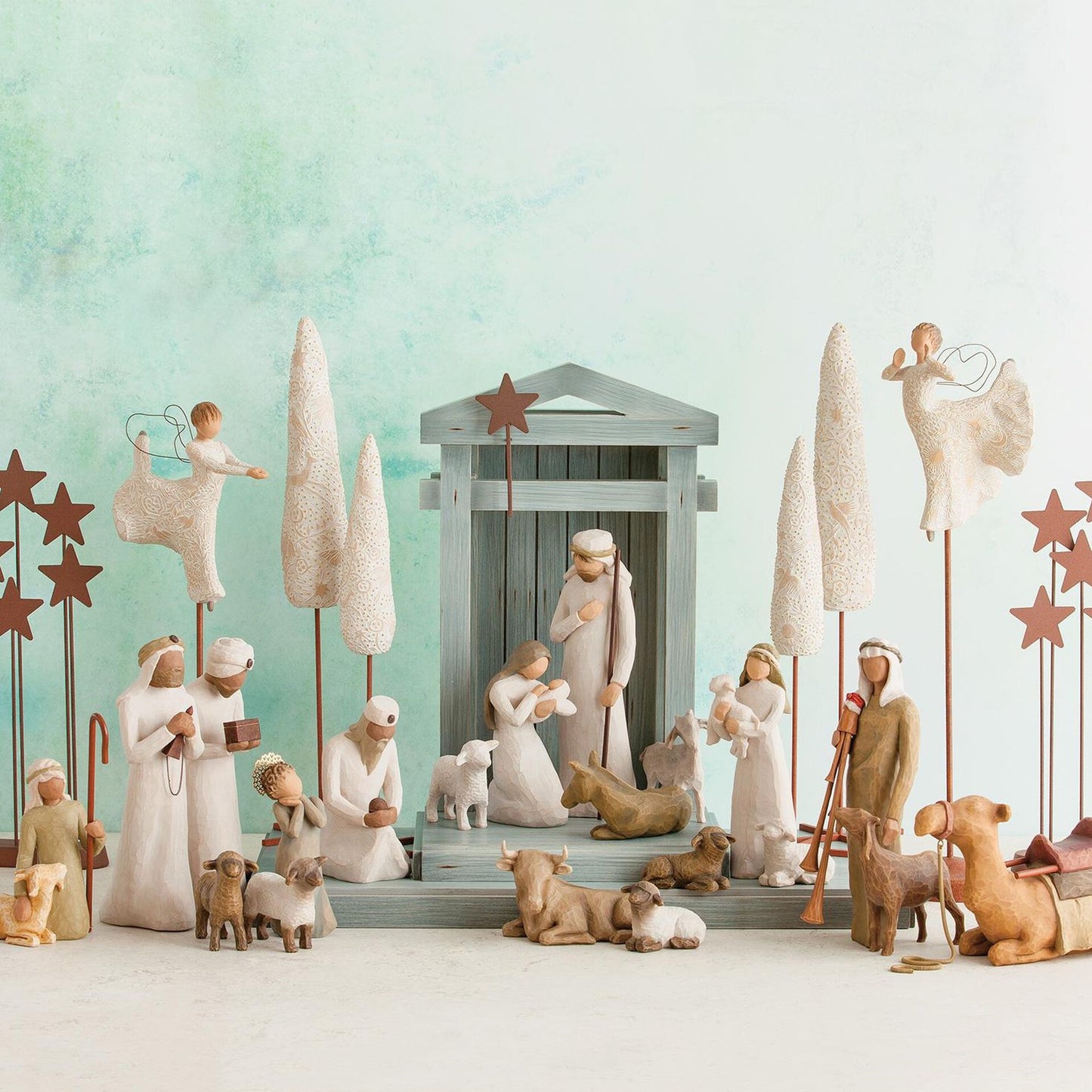 Willow Tree Nativity Set, Sculpted Hand-painted Nativity Figures