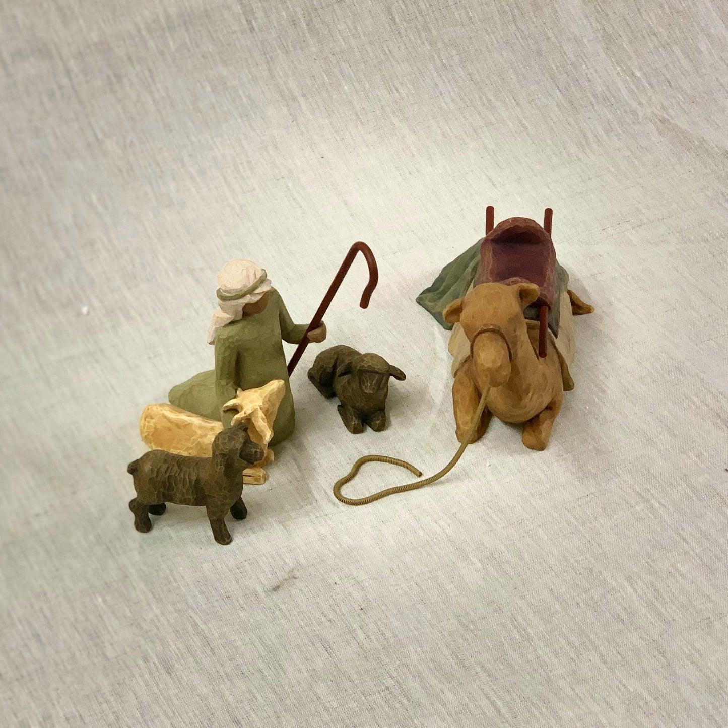 Willow Tree nativity figures Shepherd and Stable Animals