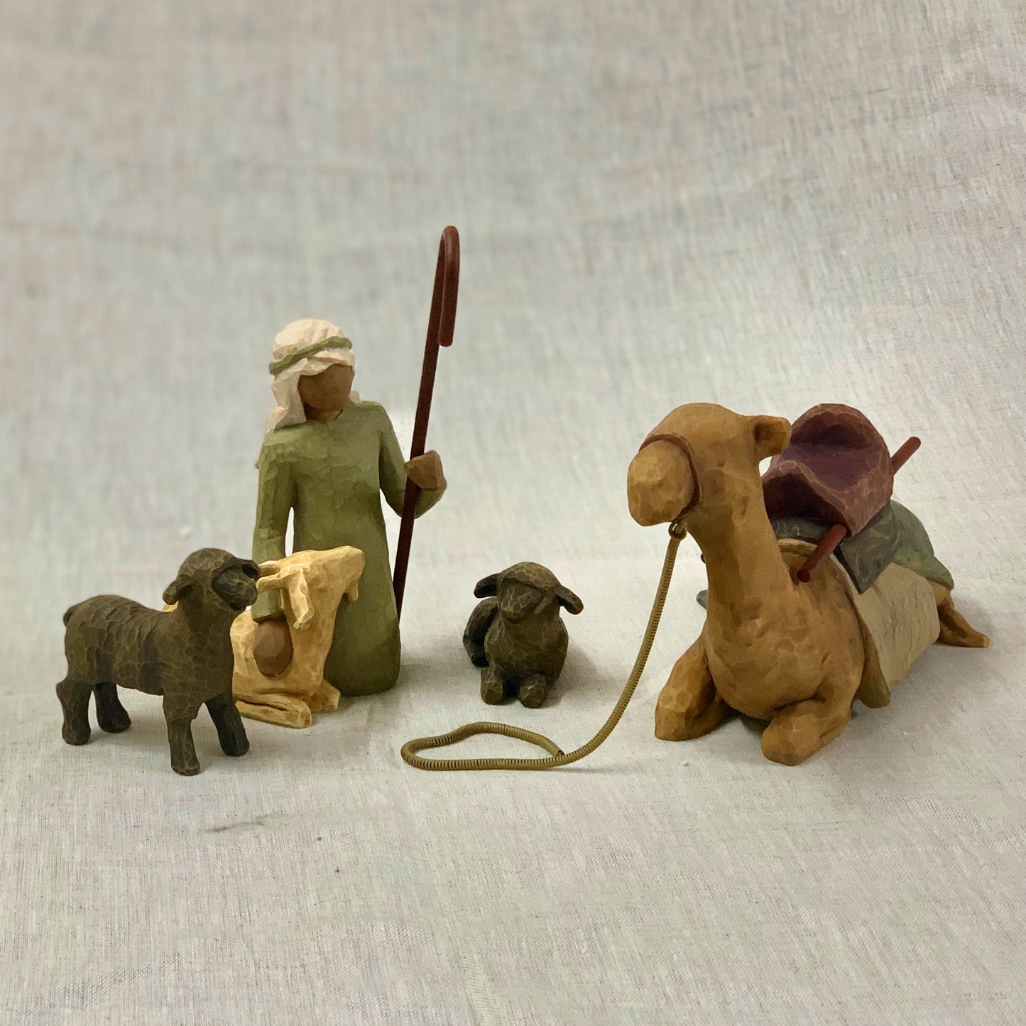 Willow Tree nativity figures Shepherd and Stable Animals