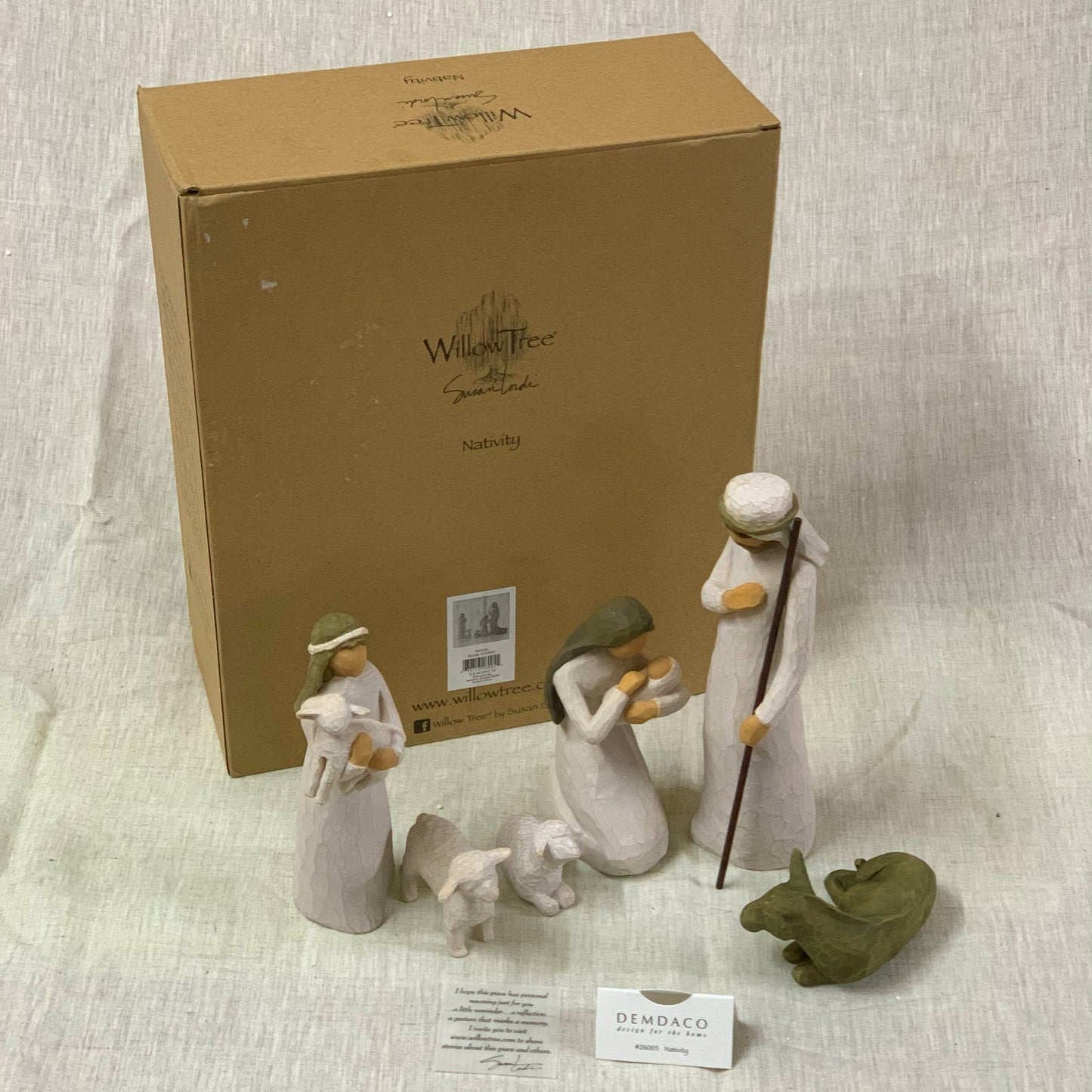 Willow Tree Nativity sculpted hand painted nativity figures, 6-piece set 26005