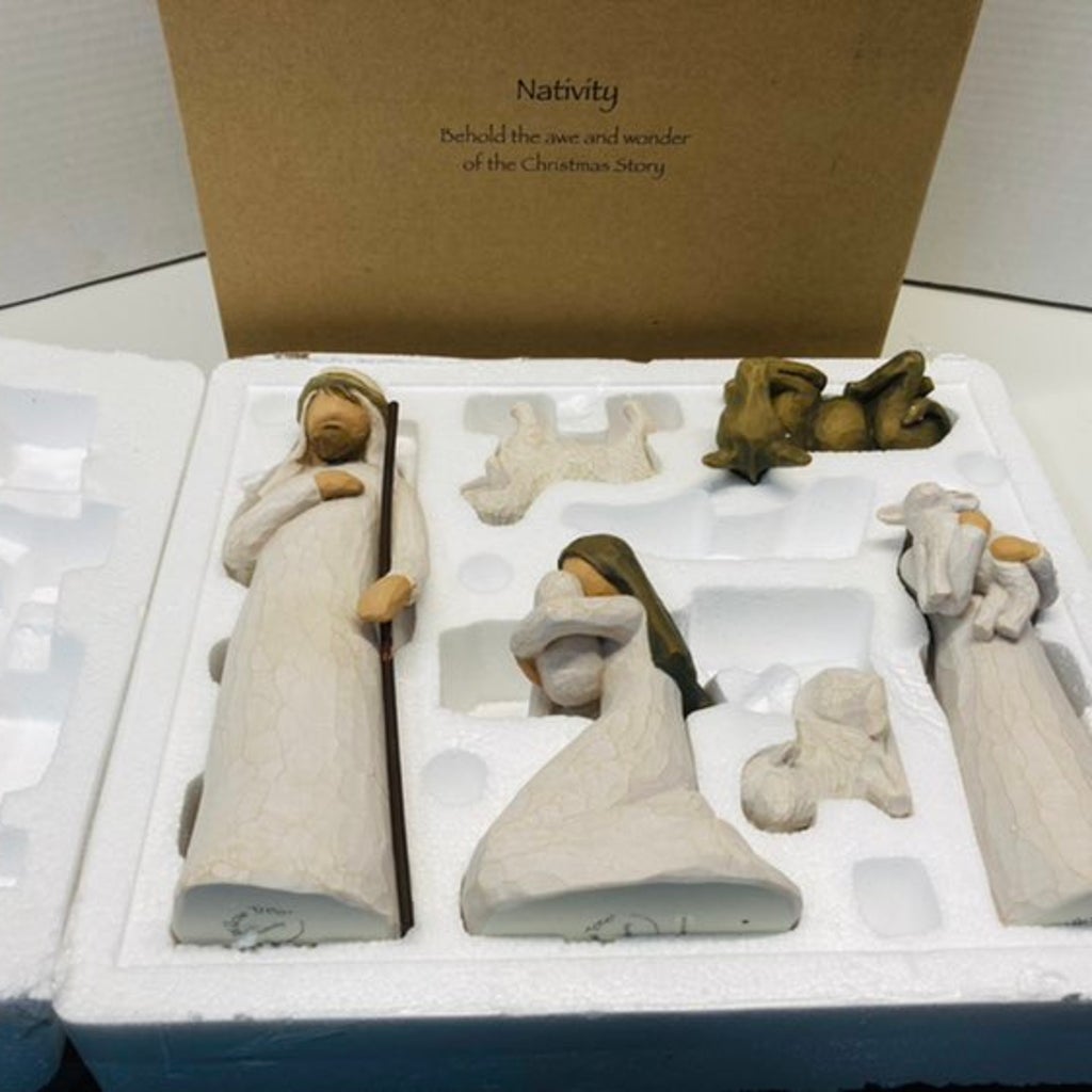 Willow Tree Nativity sculpted hand painted nativity figures, 6-piece set 26005