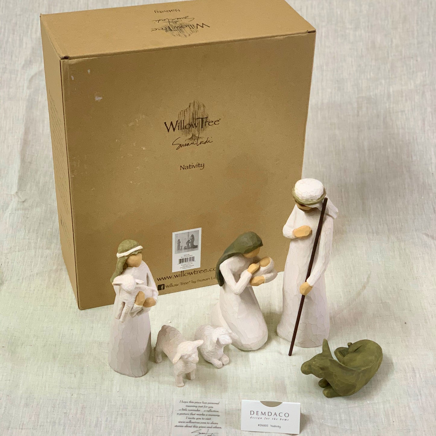 Willow Tree Nativity sculpted hand painted nativity figures, 6-piece set 26005