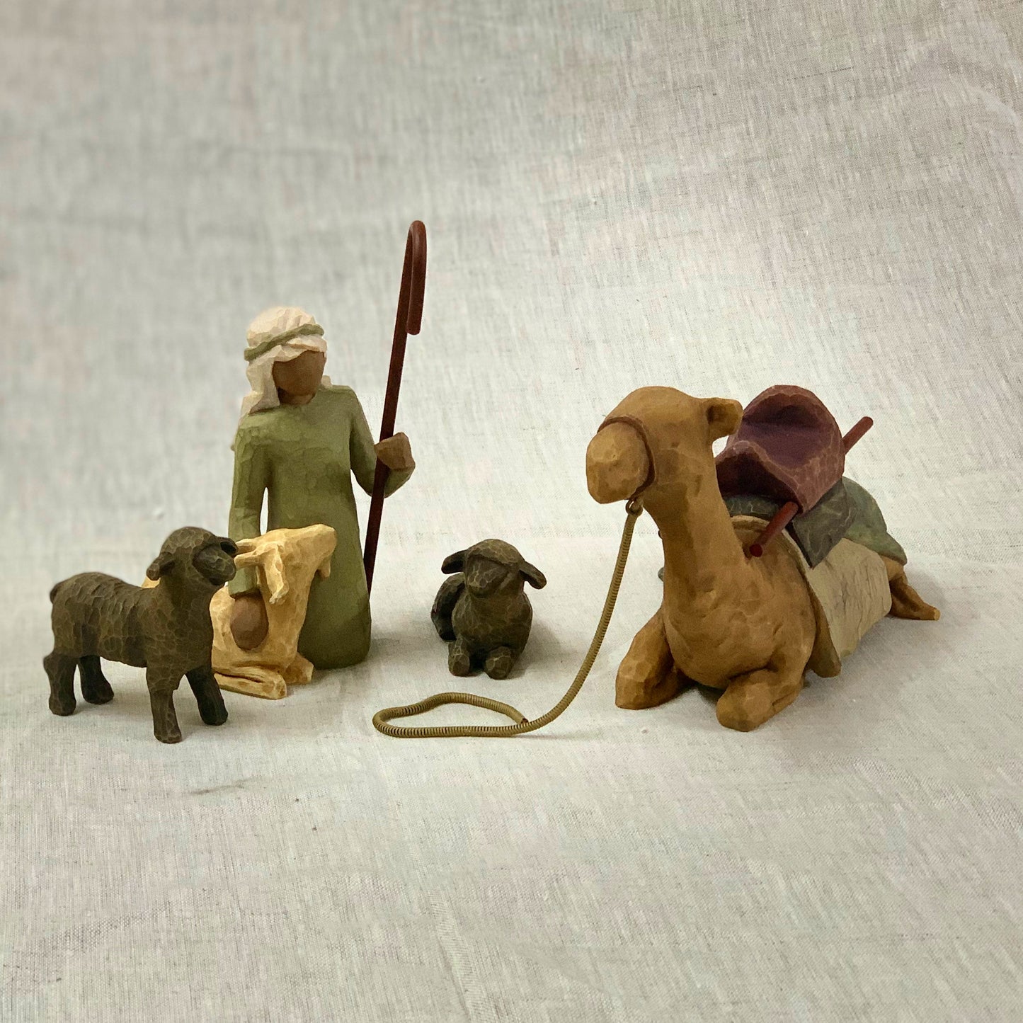 Willow Tree nativity figures Shepherd and Stable Animals